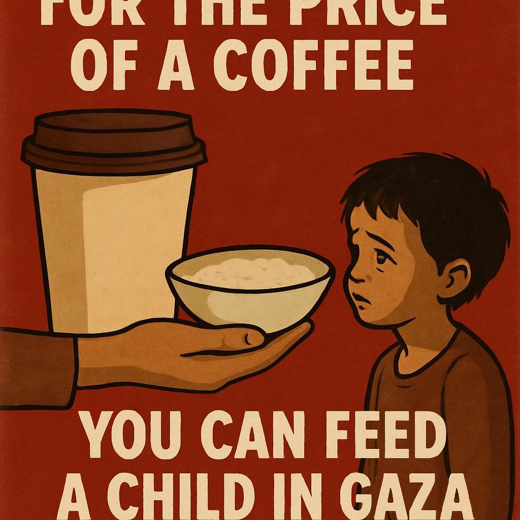 For the Price of a Coffee, You Can Feed a Child in Gaza