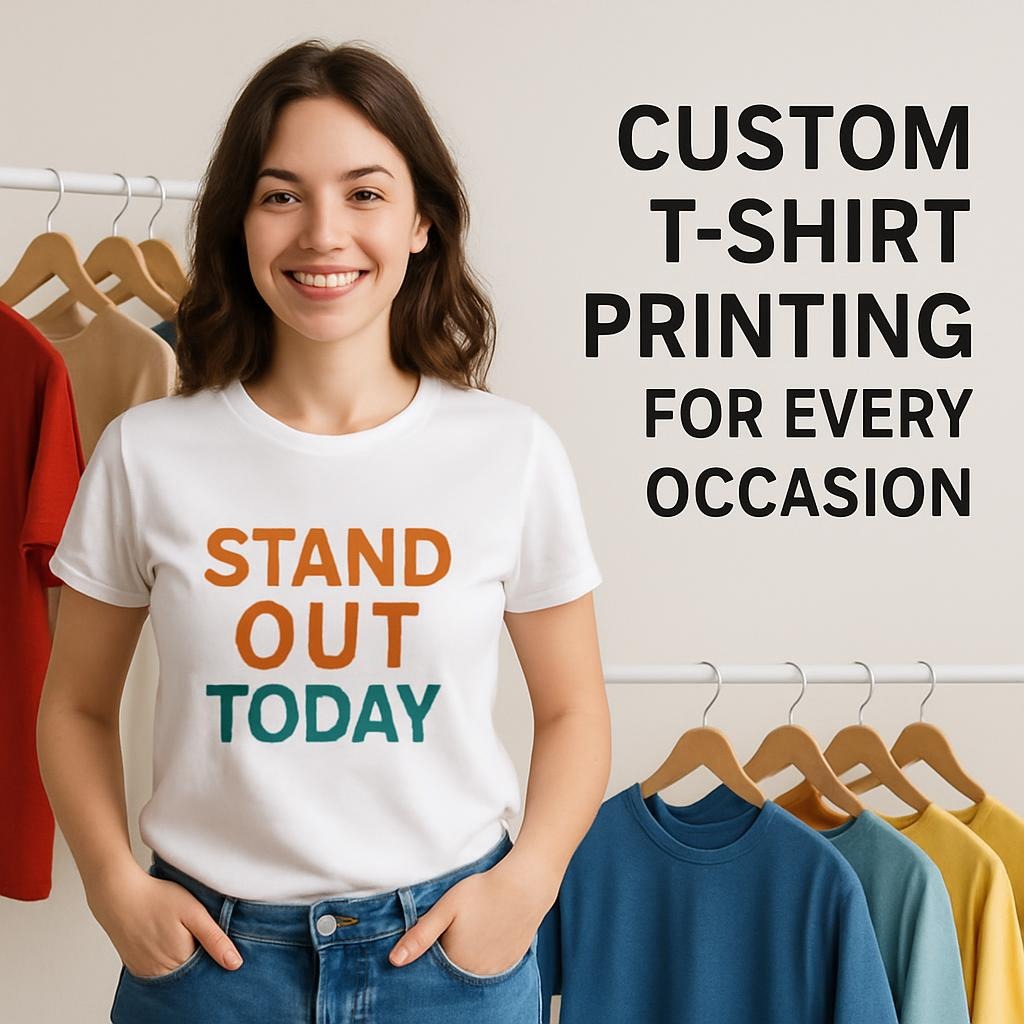 Stand Out Today: Custom T Shirt Printing for Every Occasion