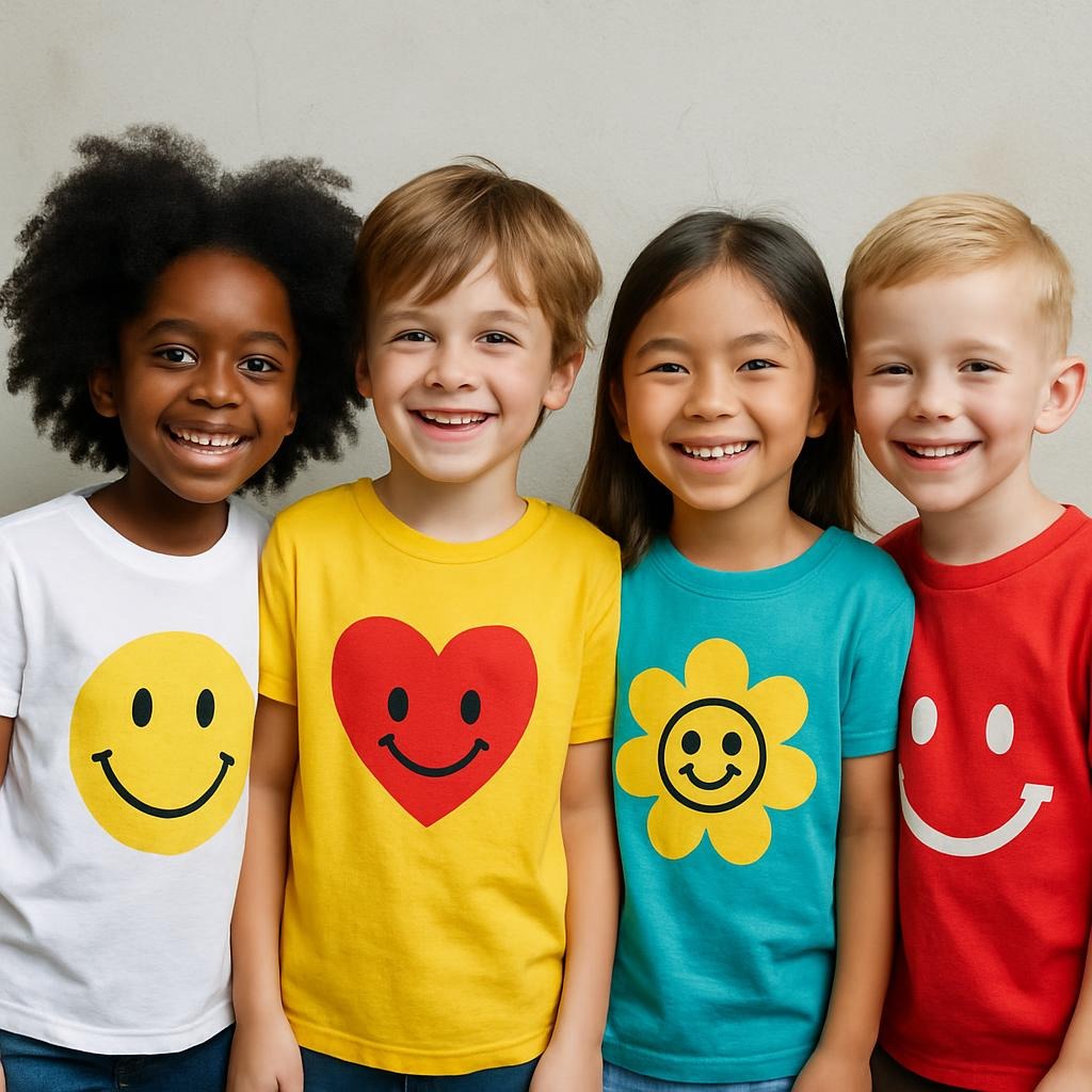 Smile-Powered Charity T-Shirt Collection for Kids