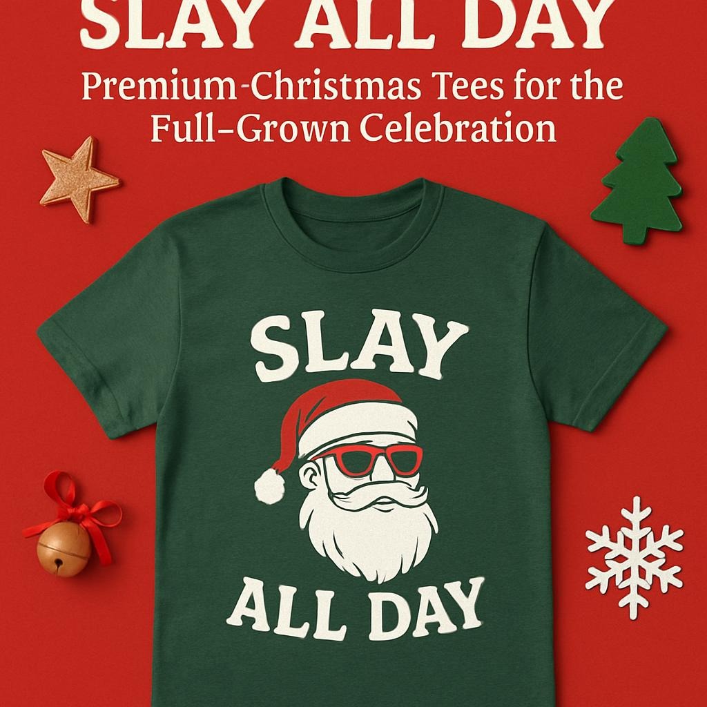 Slay All Day: Premium Christmas Tees for the Full‑Grown Celebration