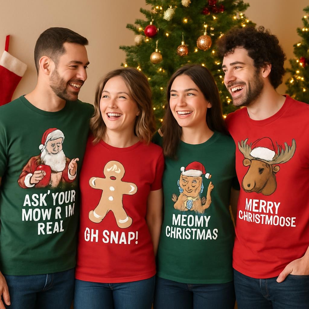 Bring the Cheer: Funny & Novelty Christmas Shirts for Every Occasion
