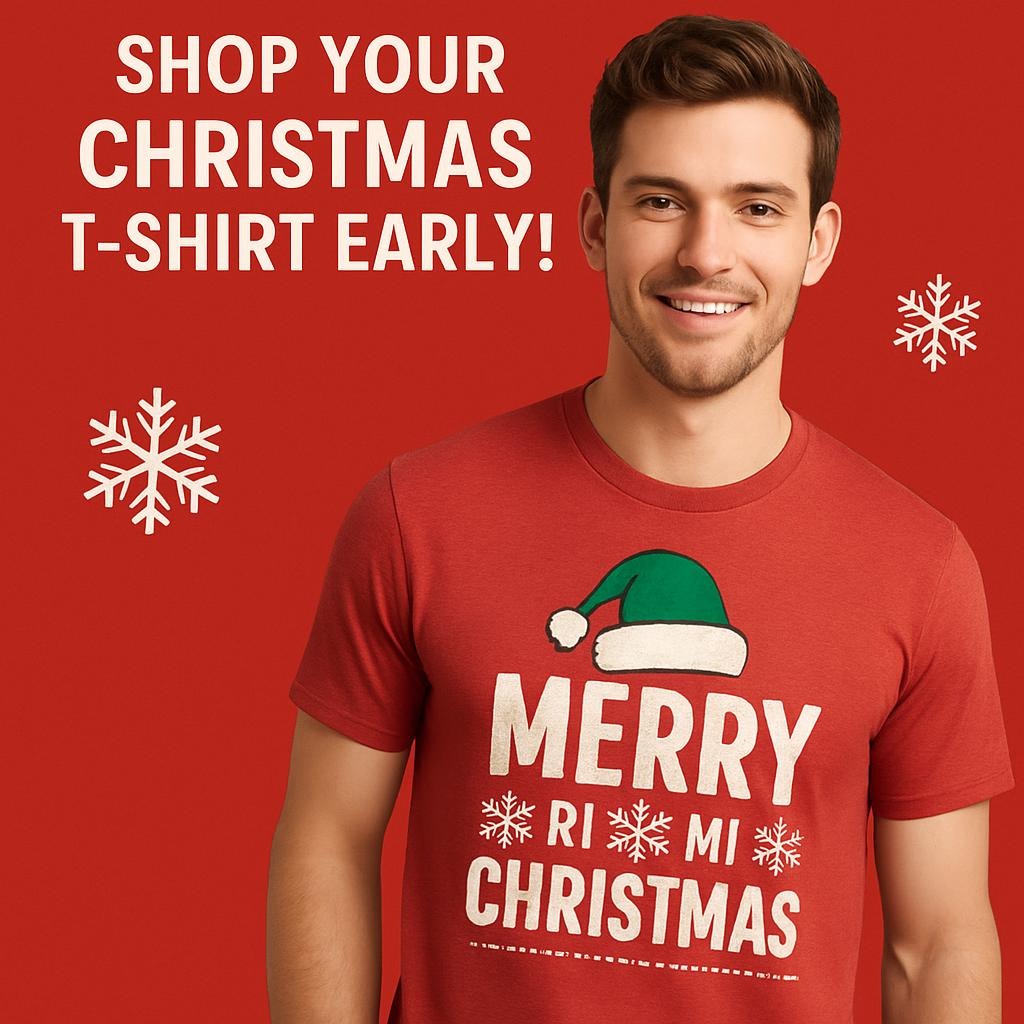 Don’t Wait Until December — Shop Your Christmas T‑Shirt Early!