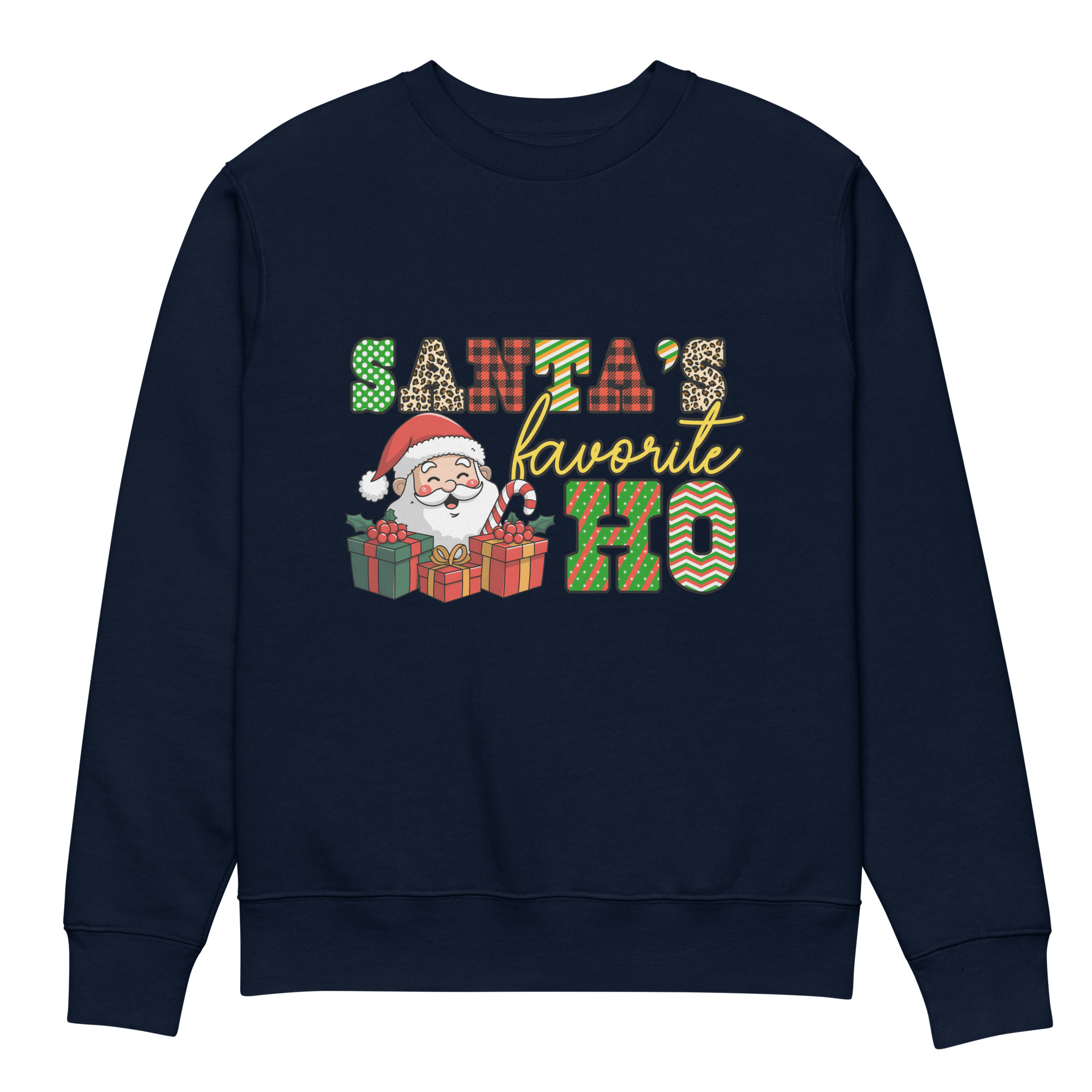 Santa's Ho Unisex eco sweatshirt - Image 3
