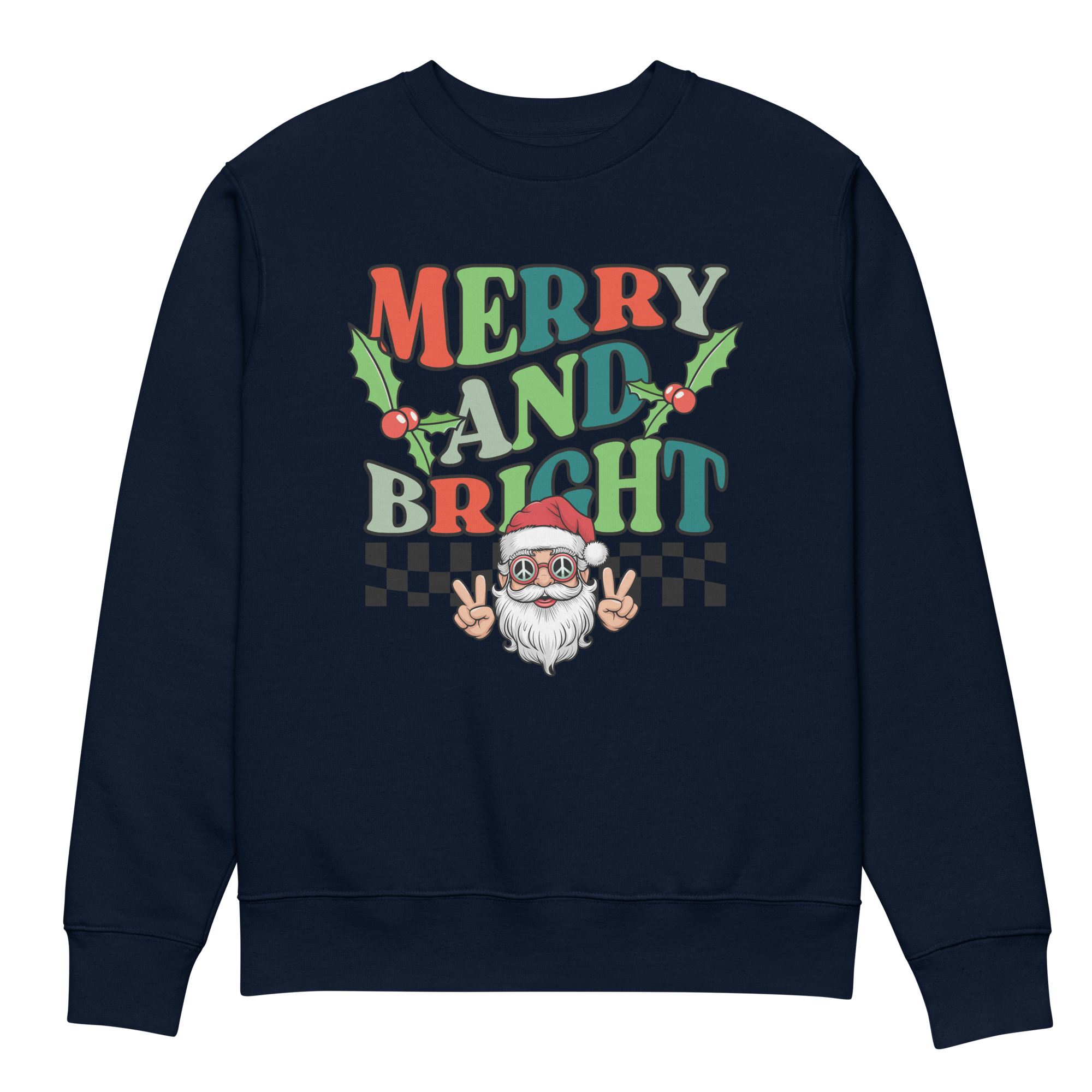 Merry & Bright Unisex eco sweatshirt - Image 3