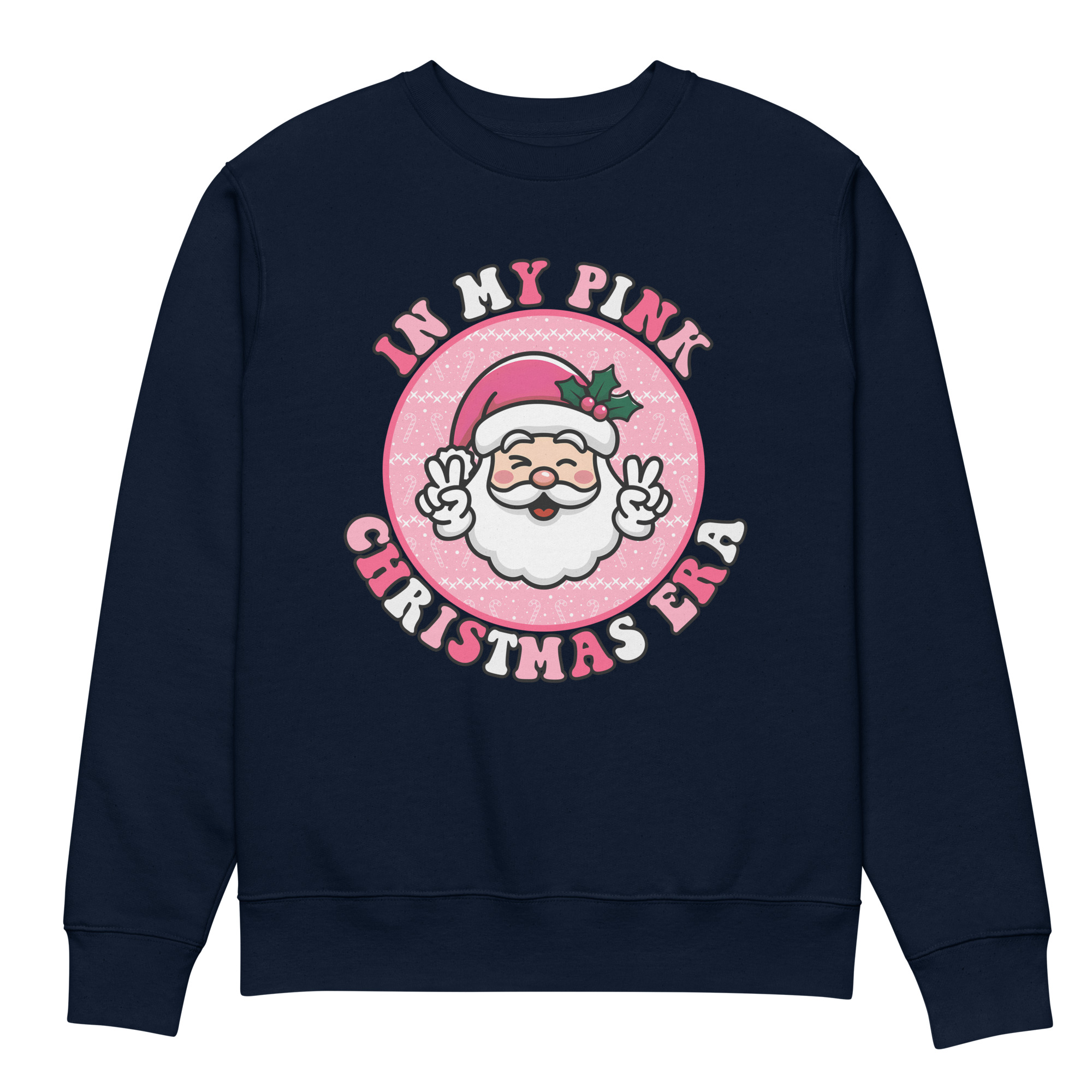 Pink Christmas Era Unisex eco sweatshirt - Image 3
