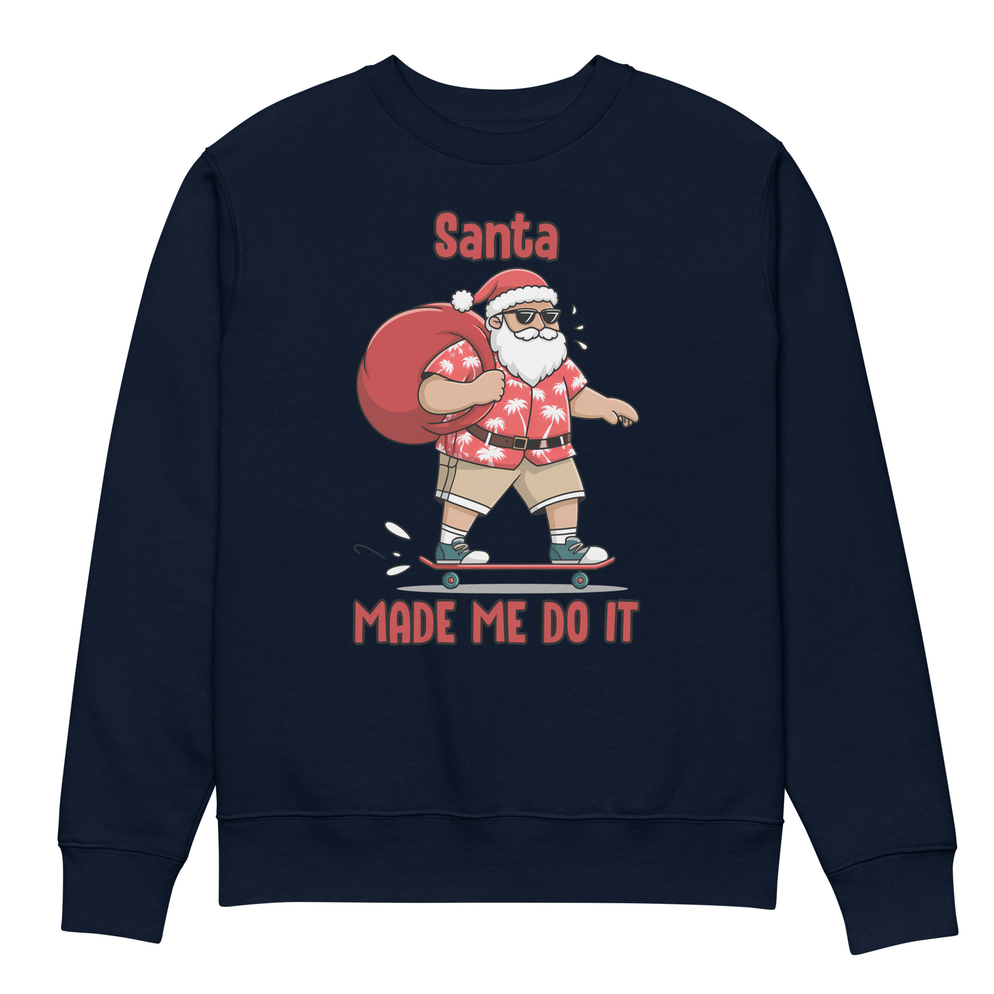 Santa Made Me Do It Unisex eco sweatshirt - Image 3