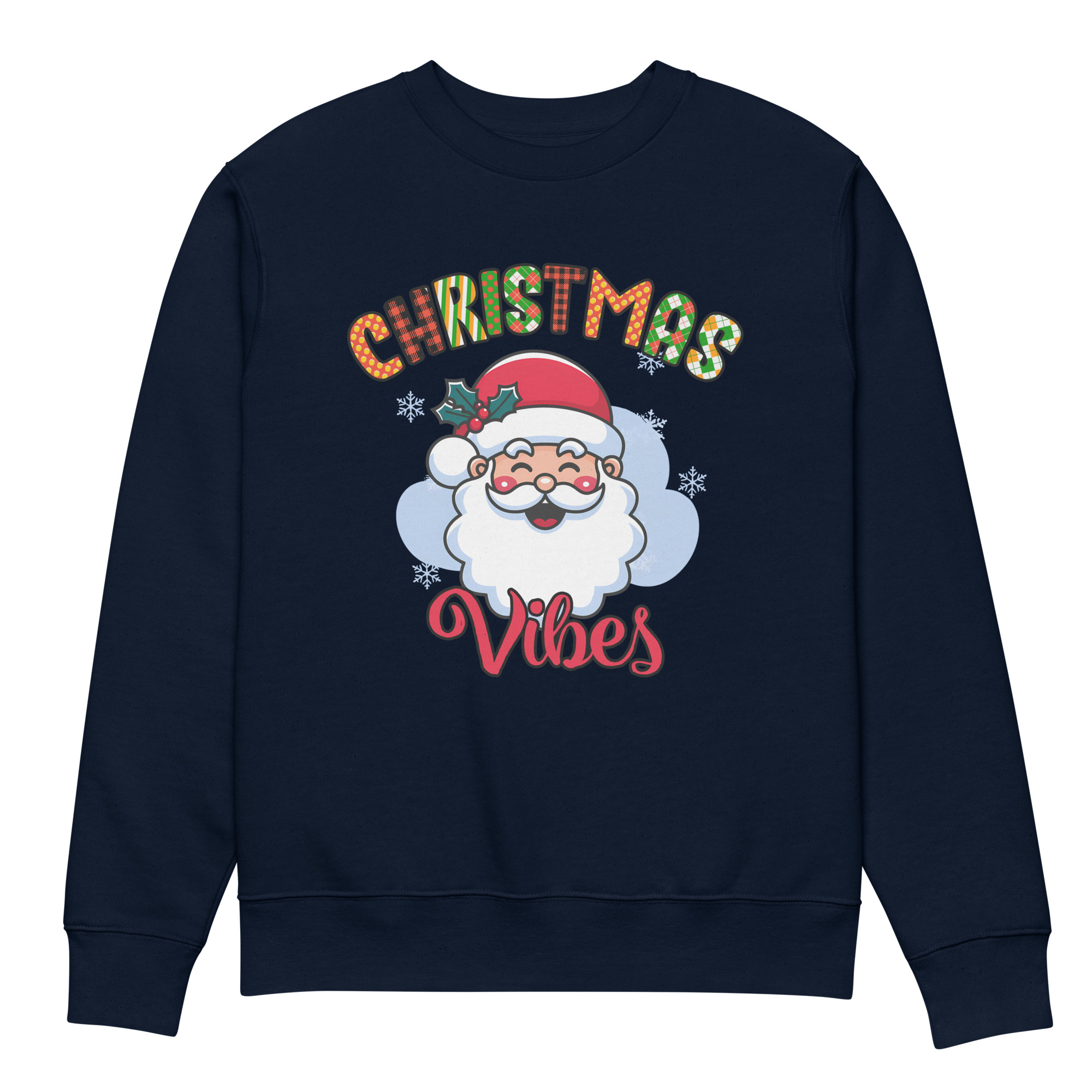 Christmas-Vibes Unisex eco sweatshirt - Image 3