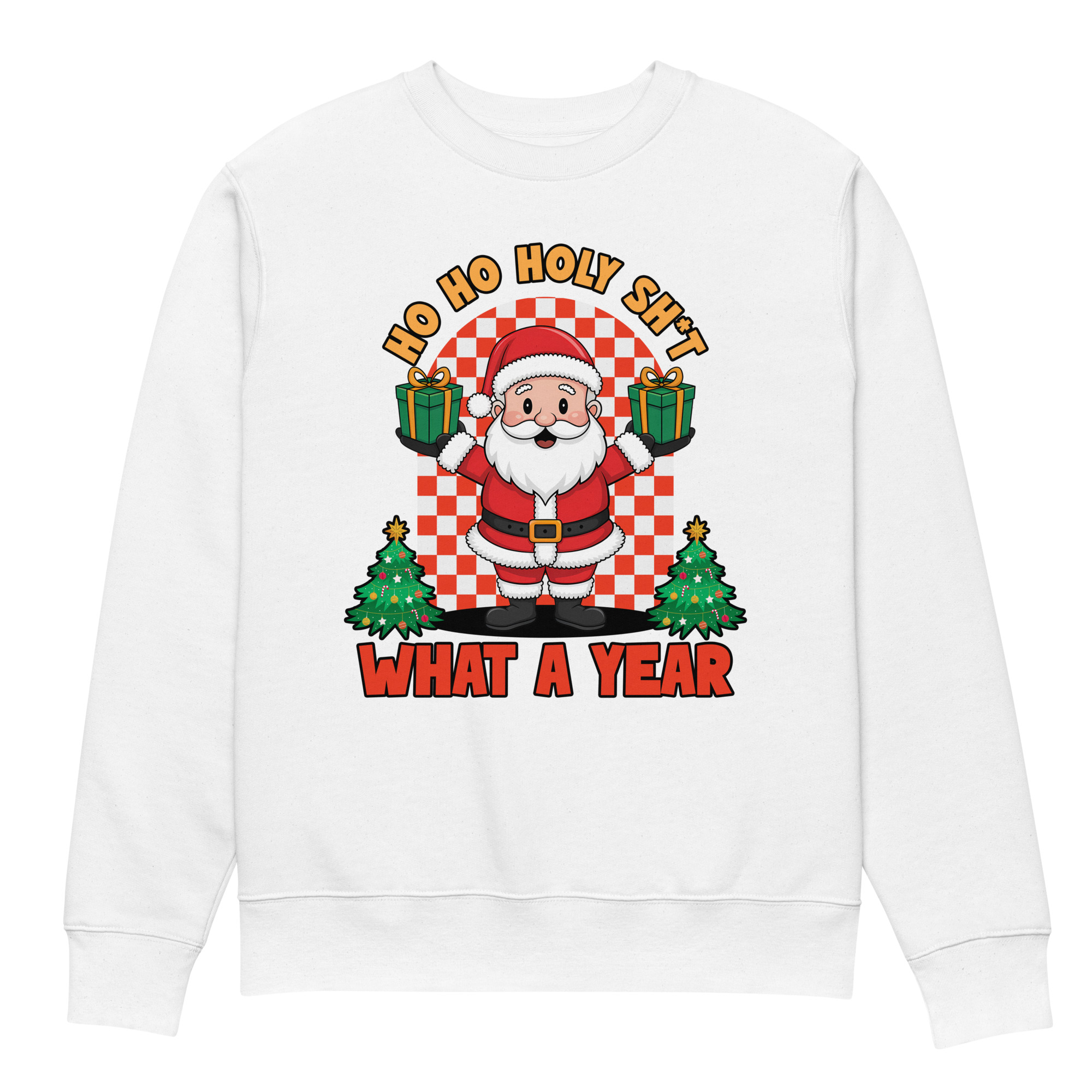 Ho ho holy shit What a year Unisex eco sweatshirt - Image 5
