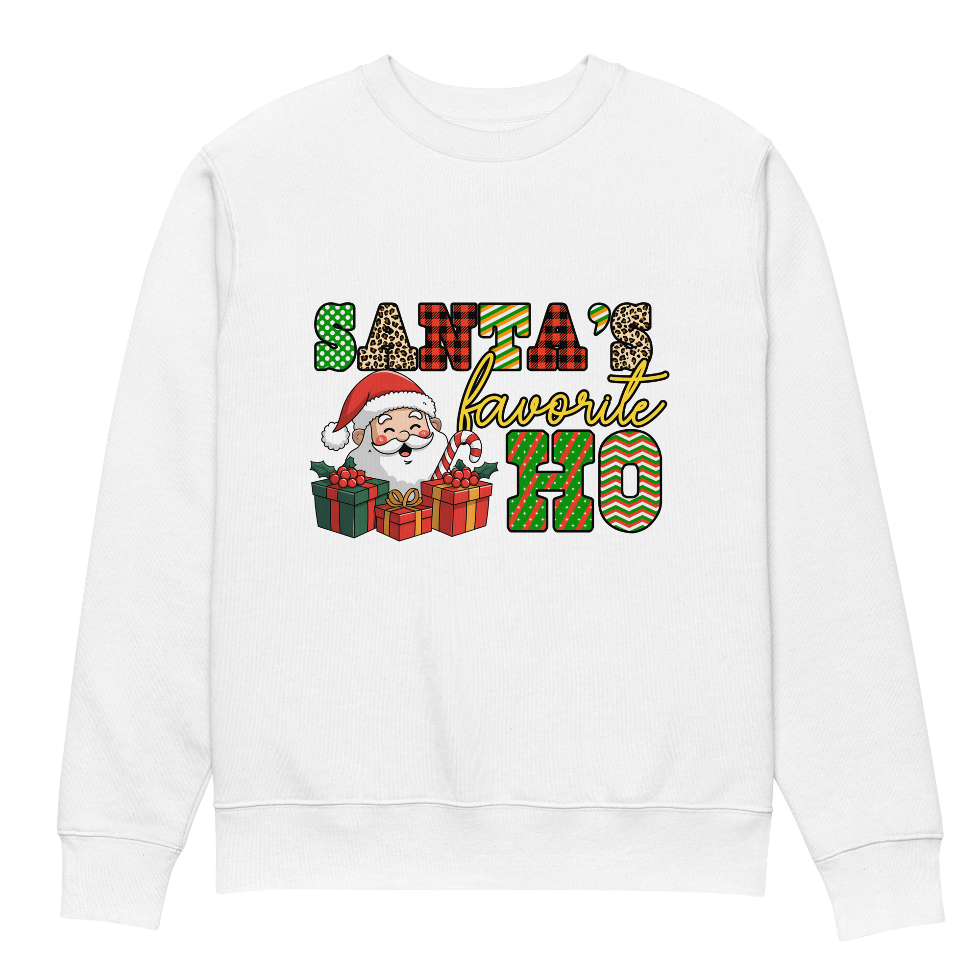 Santa's Ho Unisex eco sweatshirt - Image 5
