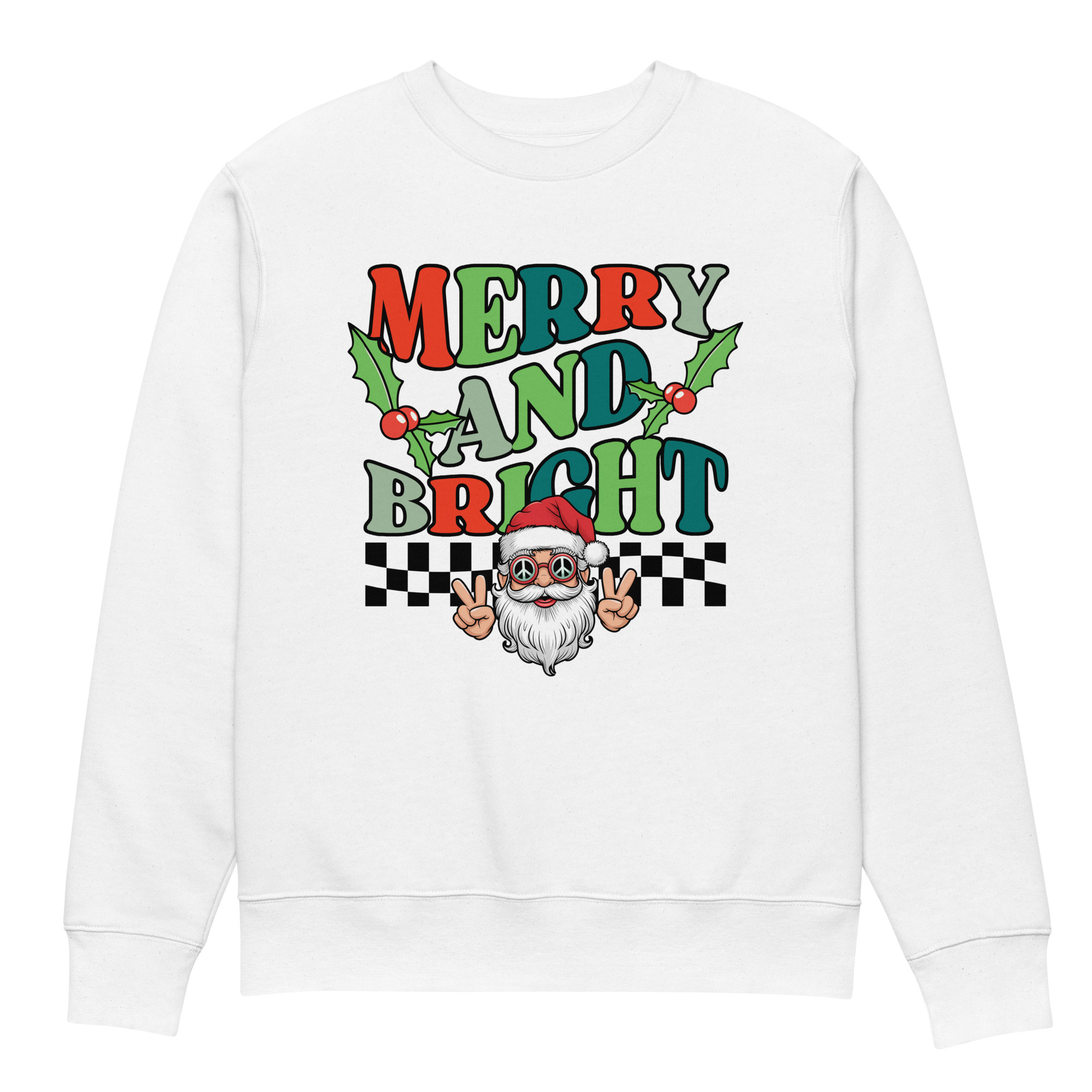 Merry & Bright Unisex eco sweatshirt - Image 5