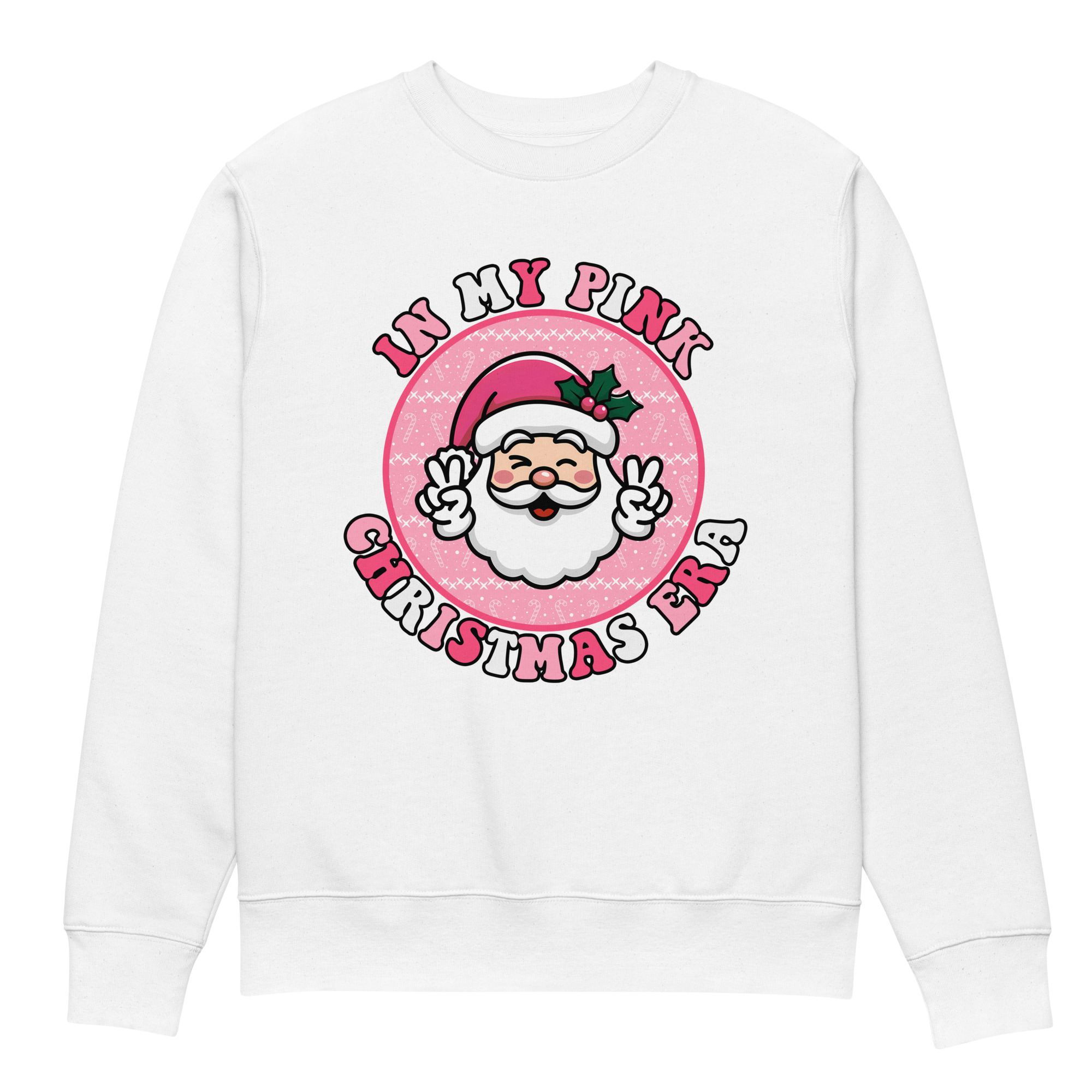 Pink Christmas Era Unisex eco sweatshirt - Image 5