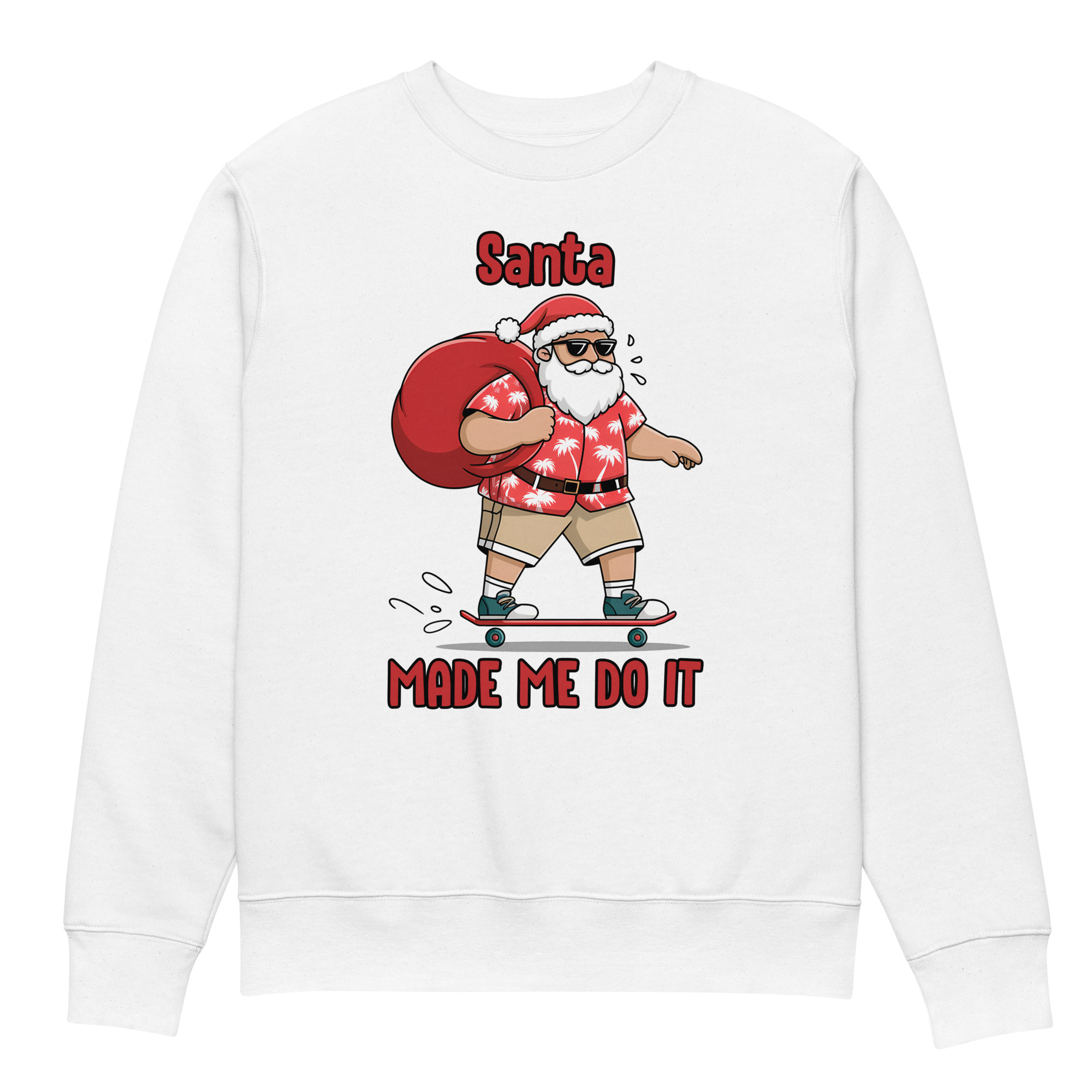 Santa Made Me Do It Unisex eco sweatshirt - Image 5